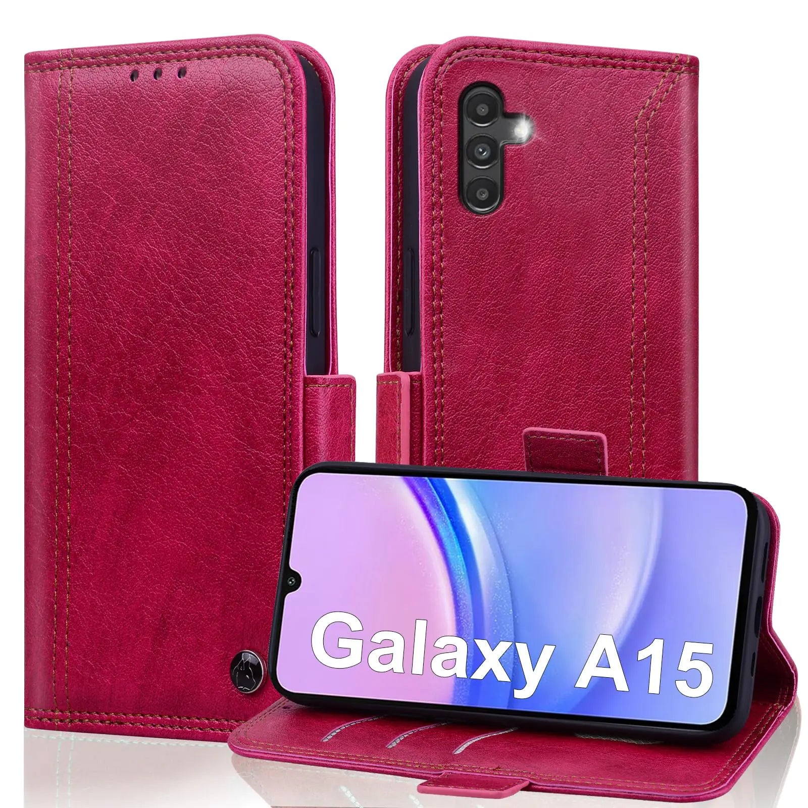 Leather Samsung Galaxy A15 Phone Case