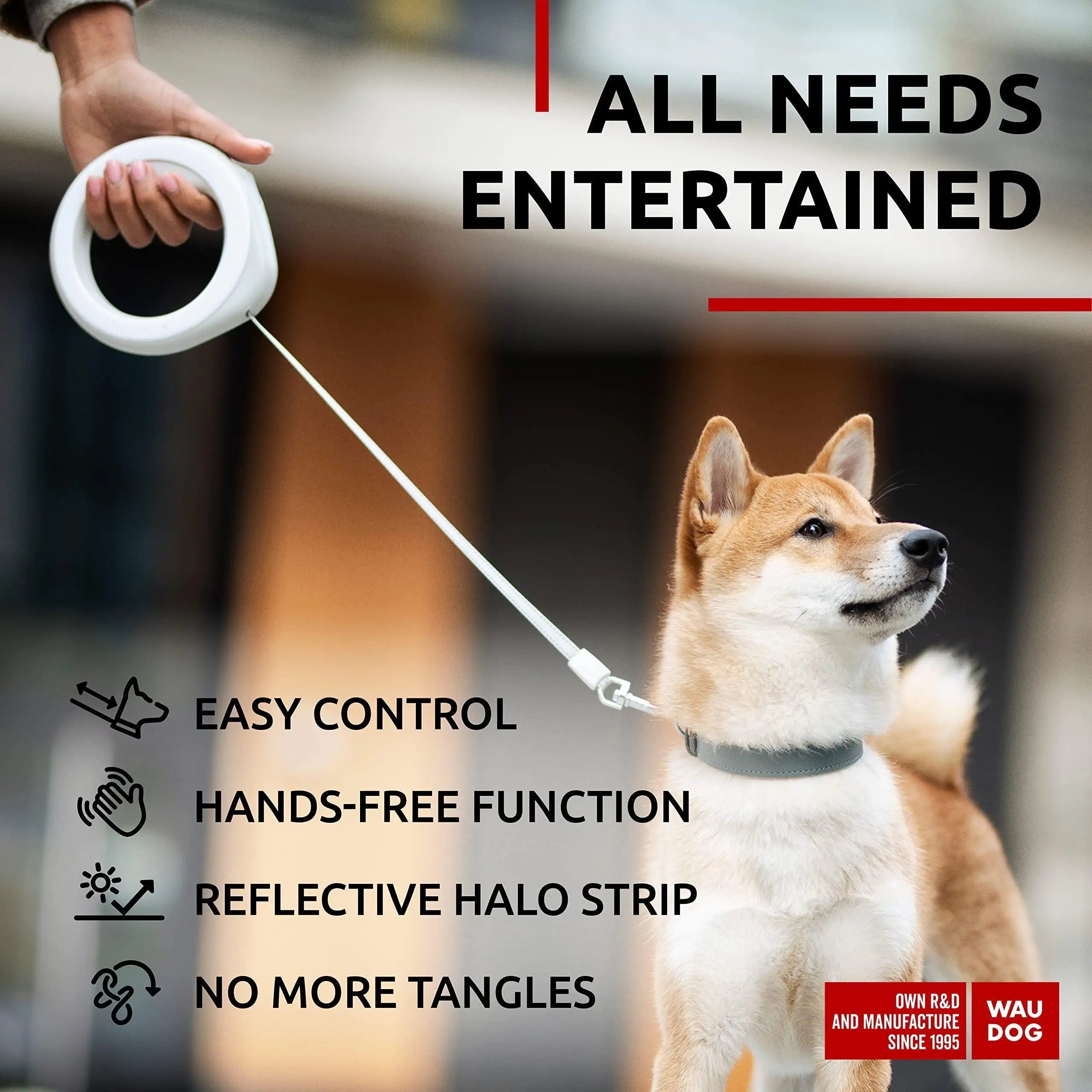 ErgoFlex Hands-Free Dog Leash 9.5 Ft