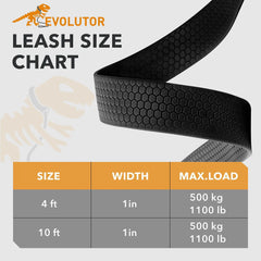 Resilient Black Tactical Dog Leash 4 Ft