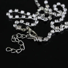 Ocean Heart Crystal Pendant Necklace