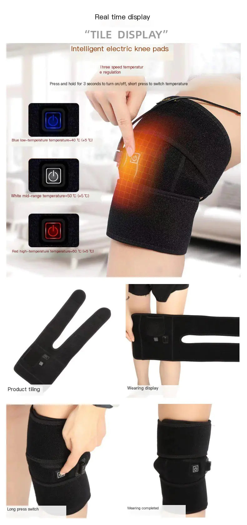 USB Heat Therapy Knee Pads