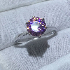 Floral Diamond & Pink Zircon Ring - Bridal Collection