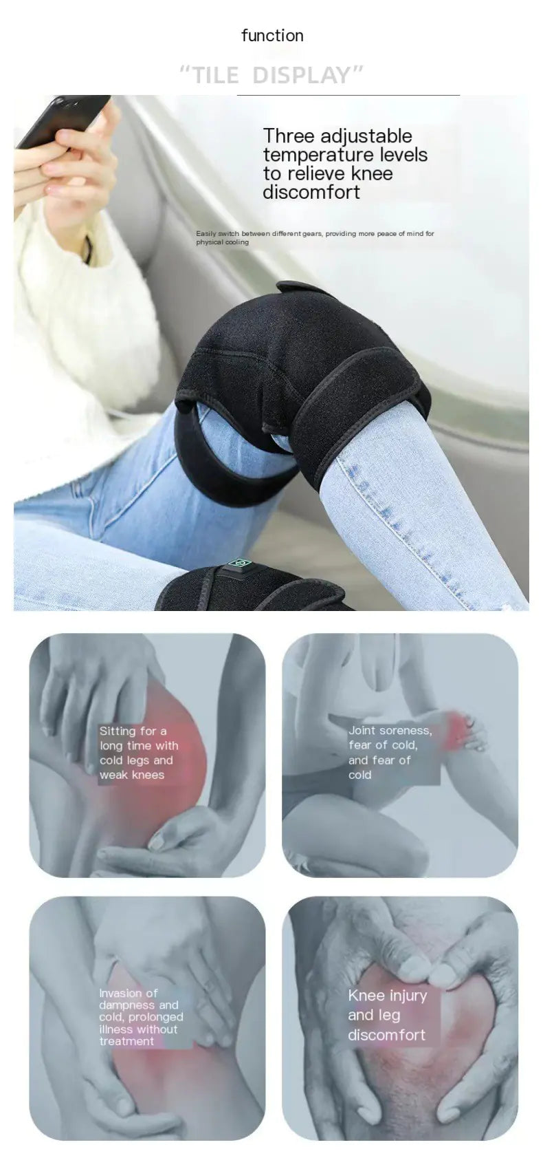USB Heat Therapy Knee Pads