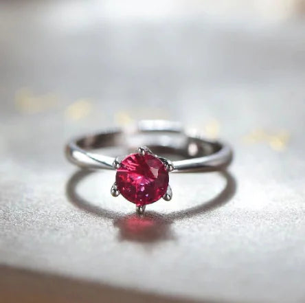Floral Diamond & Pink Zircon Ring - Bridal Collection
