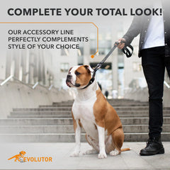 Resilient Black Tactical Dog Leash 4 Ft