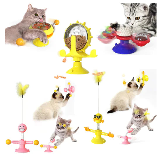 Rotating Cat Windmill