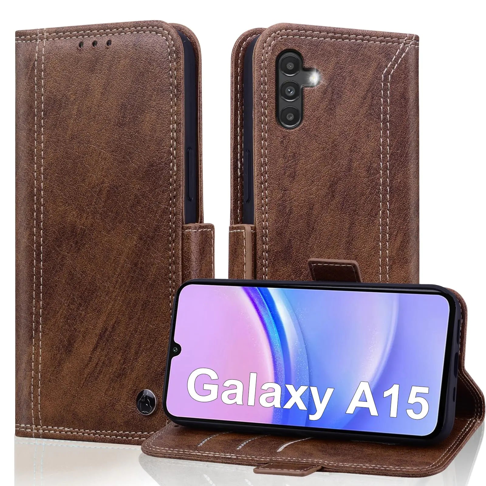 Leather Samsung Galaxy A15 Phone Case
