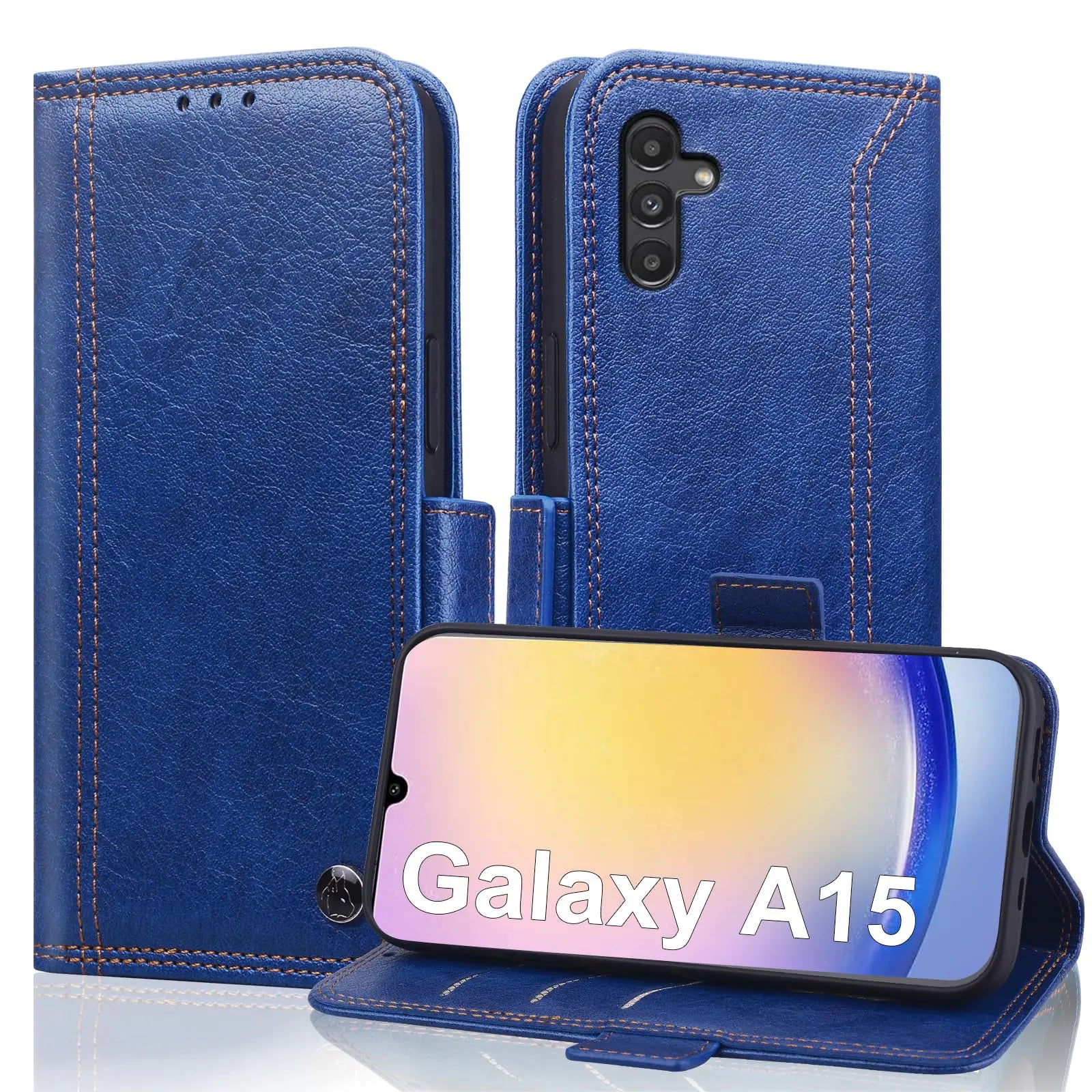 Leather Samsung Galaxy A15 Phone Case