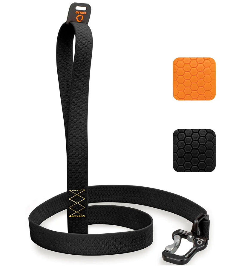 Resilient Black Tactical Dog Leash 4 Ft