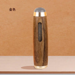 Portable Walnut Wood Car Ashtray (No-Drop Design)