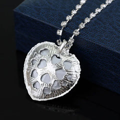 Ocean Heart Crystal Pendant