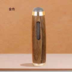 Portable Walnut Wood Car Ashtray (No-Drop Design)