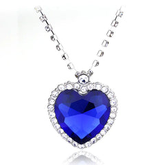 Ocean Heart Crystal Pendant