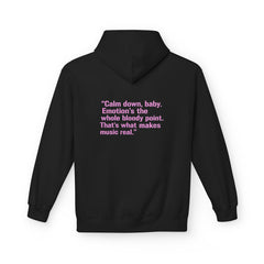 Black Hearts Club "Emotion's the Whole Bloody Point" Premium Fleece Hoodie – Unapologetically Real