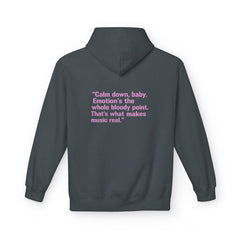 Black Hearts Club "Emotion's the Whole Bloody Point" Premium Fleece Hoodie – Unapologetically Real