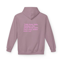 Black Hearts Club "Emotion's the Whole Bloody Point" Premium Fleece Hoodie – Unapologetically Real