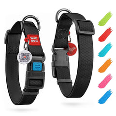 Adjustable Black Collar for Medium Dogs